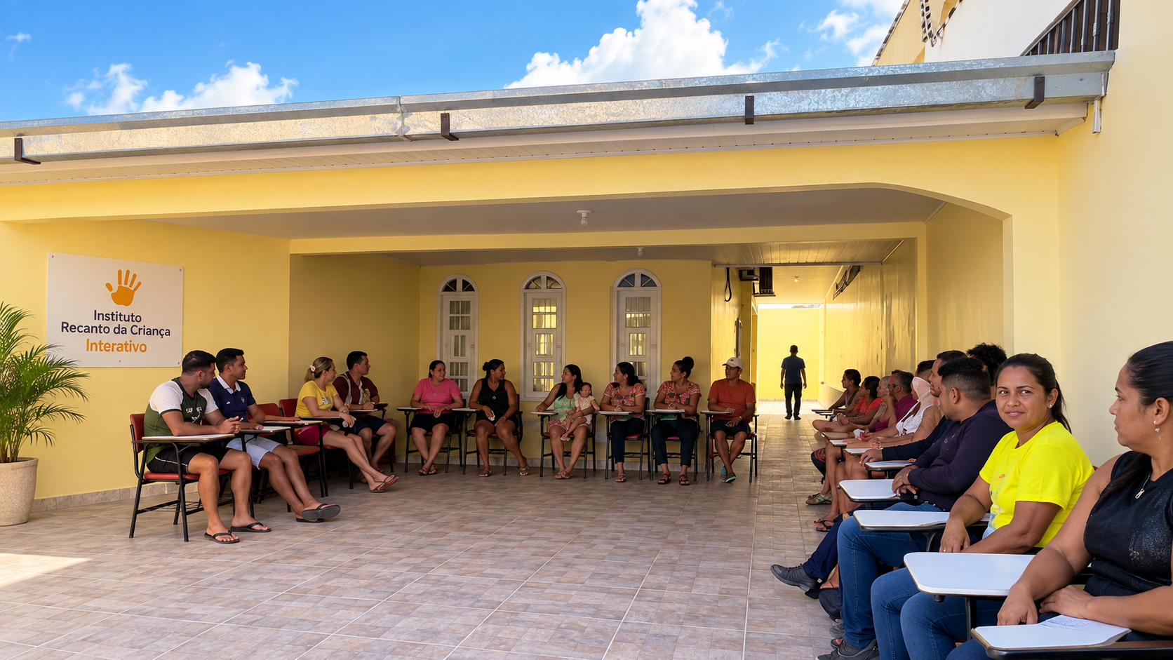 Encontro comunitário realizado no Instituto Recanto da Criança Interativo